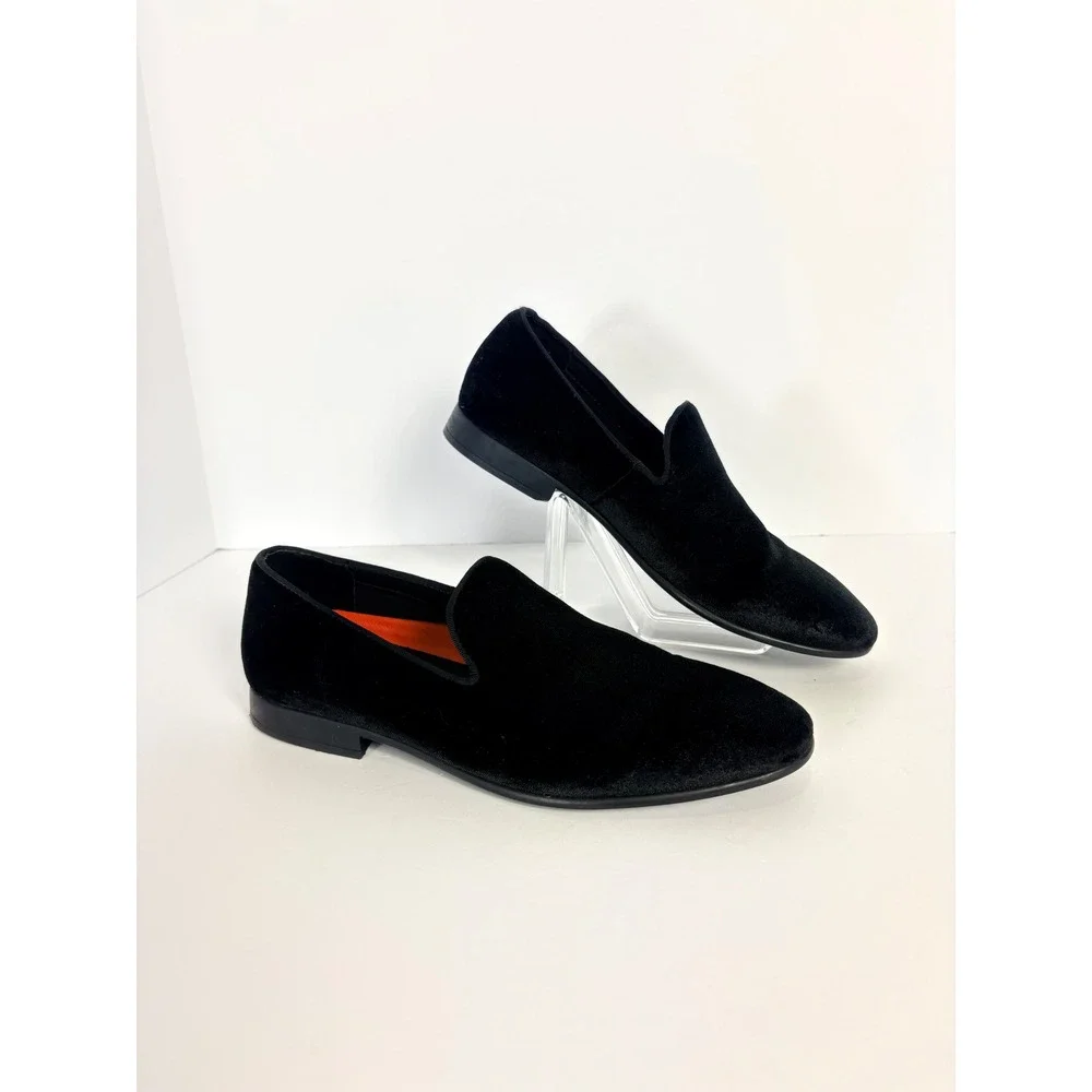 Mix No. 6 Harloe Black Velvet Cushioned Slip On Loafer Shoe Size 8 Formal Party